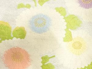 アンティーク　綴れ　菊模様織り出し名古屋帯